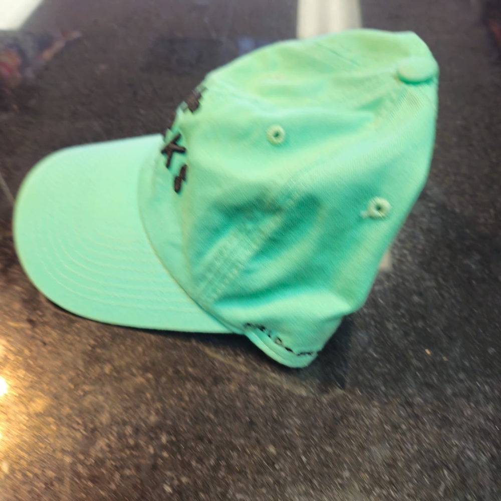 Mint Green Cap with Black Embroidery no fux given