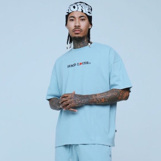 Blue Men's Shirt hood lover Sz various