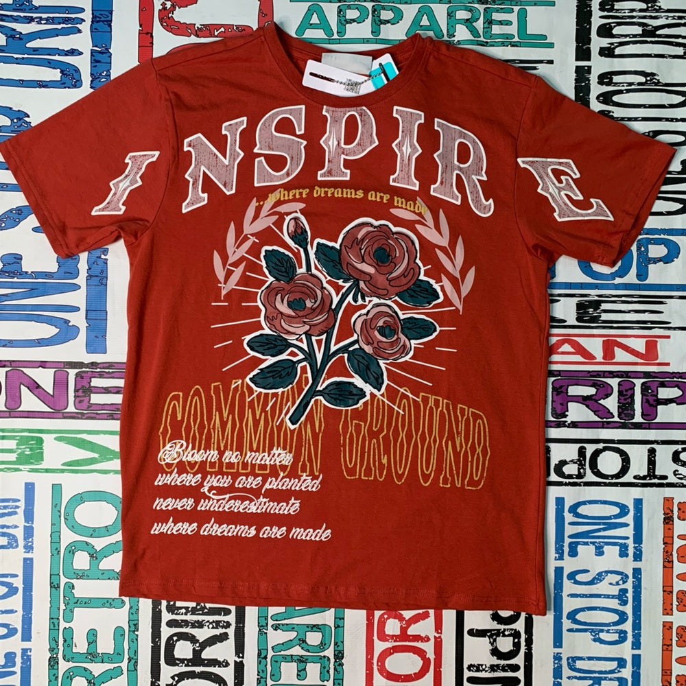 Red Inspire Graphic Tee