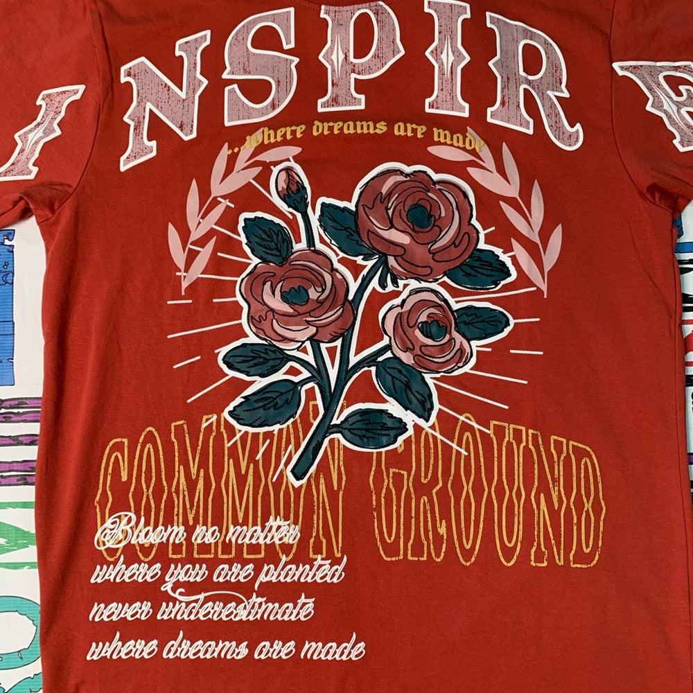 Red Inspire Graphic Tee