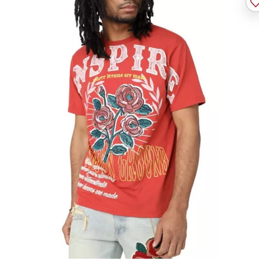 Red Inspire Graphic Tee
