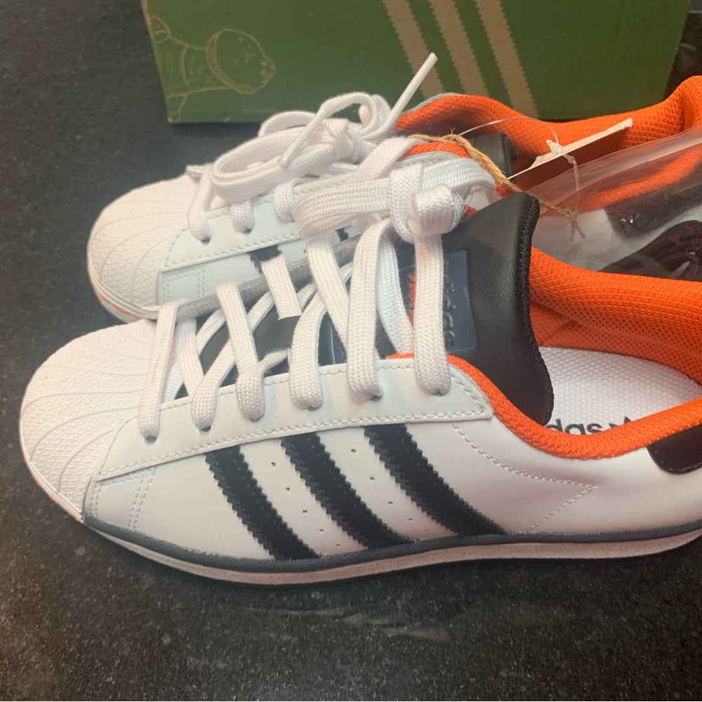 Kids White and Black Sneakers adidas Sz 3y