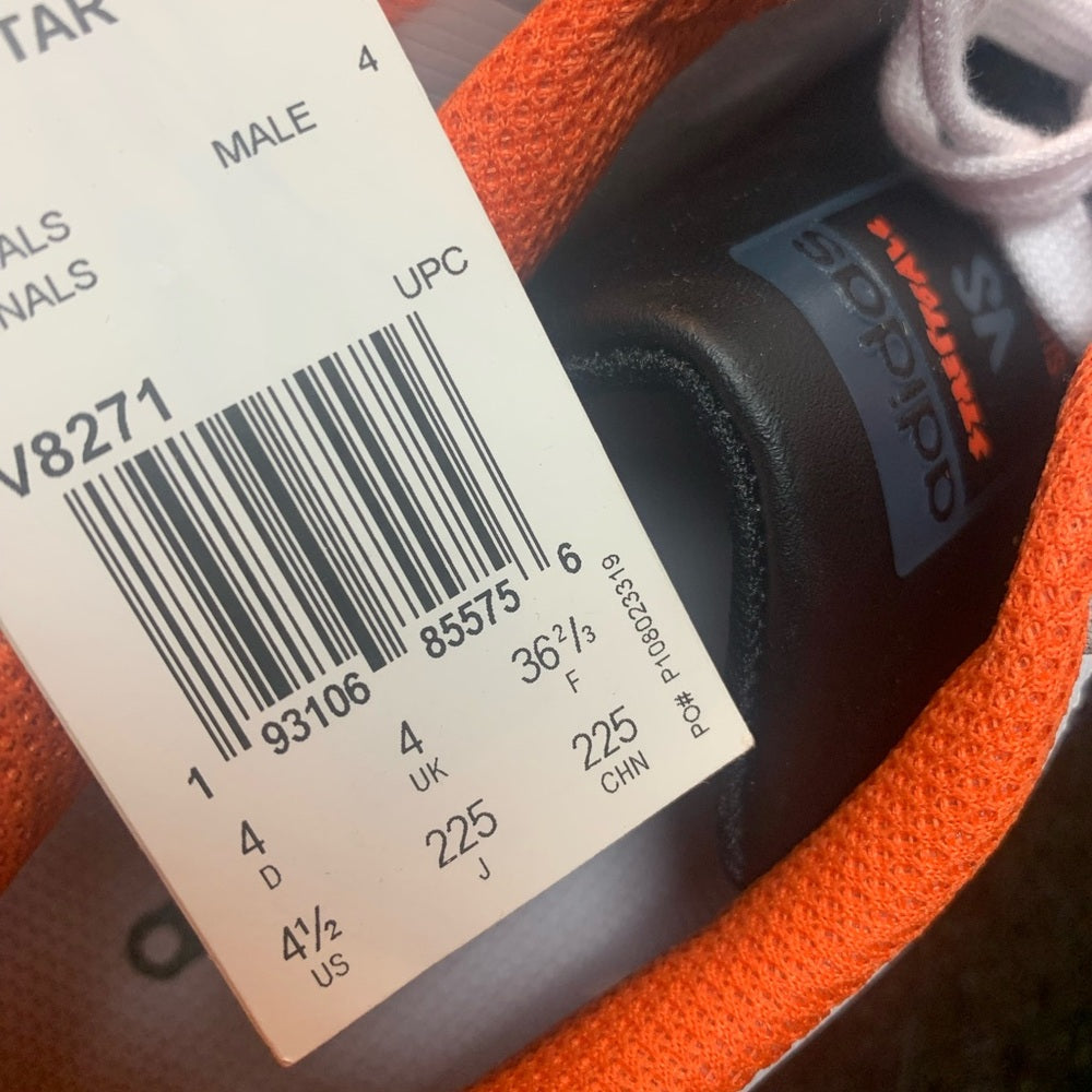 Kids White and Black Sneakers adidas Sz 3y