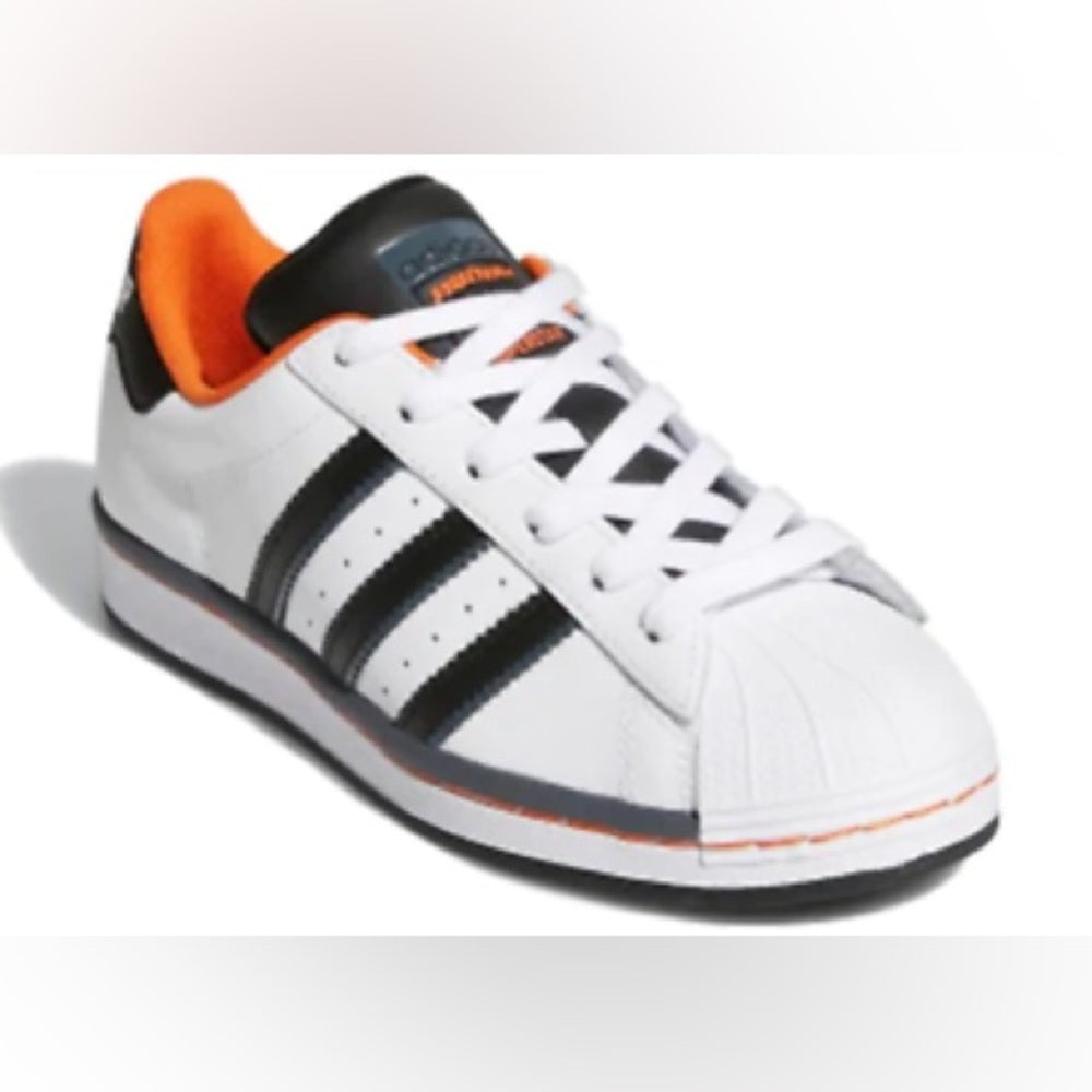 Kids White and Black Sneakers adidas Sz 3y
