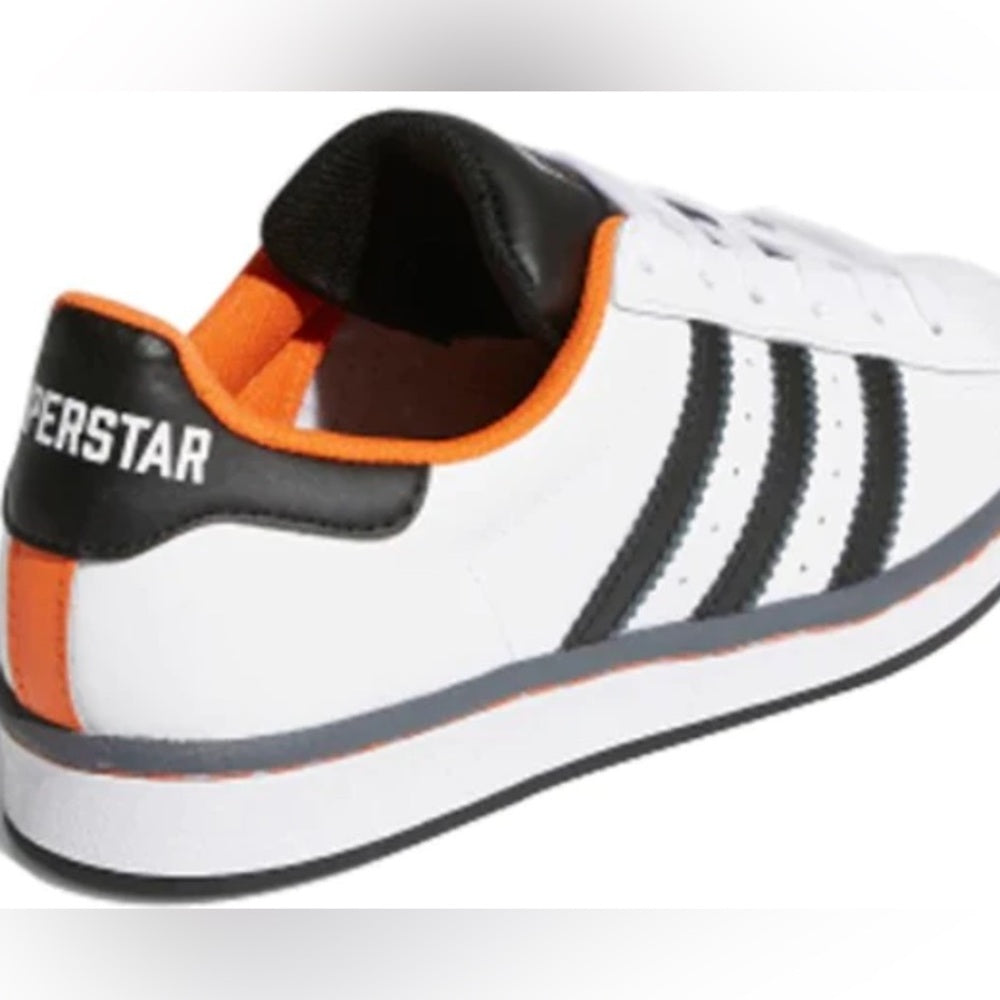 Kids White and Black Sneakers adidas Sz 3y