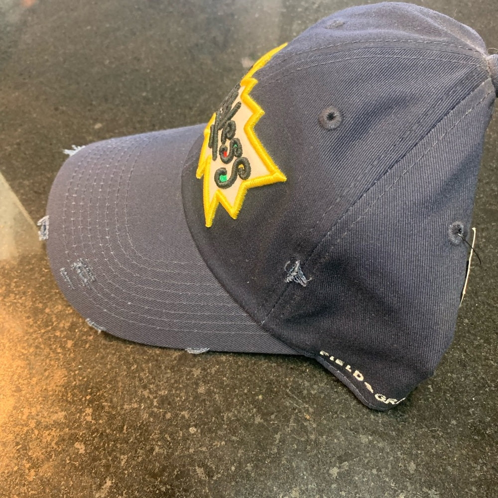 Ruthless navy blue cap one size fits all