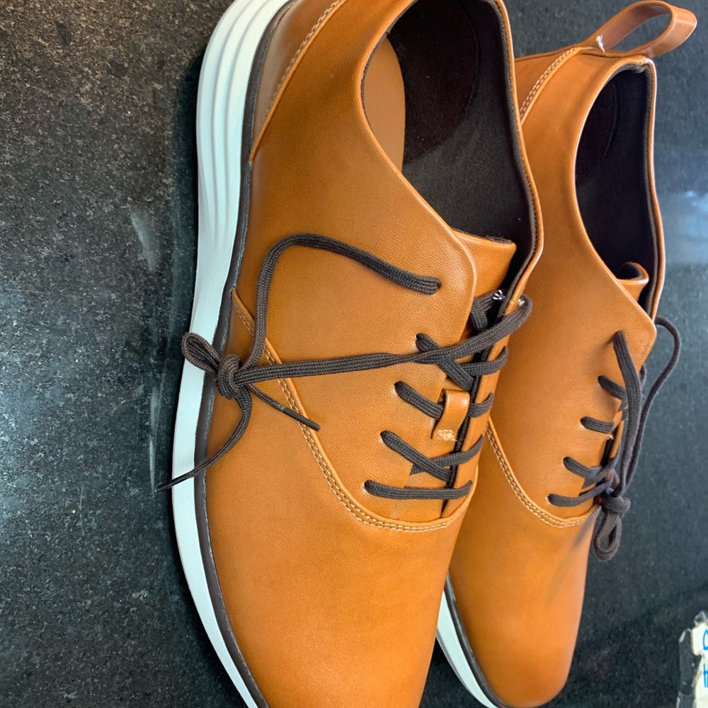 Sz 13 Bennett Genuine Leather Loafers Memory Foam Insole Goodfellow & Co™ Cognac