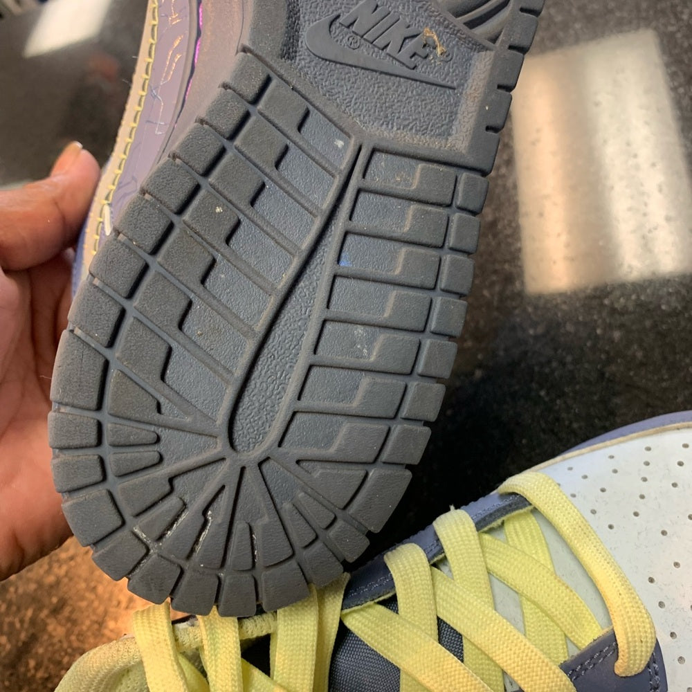 Nike Blue and Yellow Retro Sneakers Halloween 2023