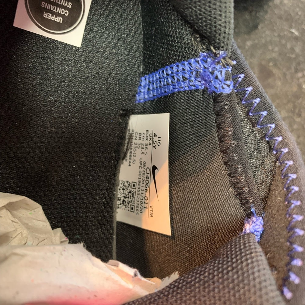 Nike Air Max 2090 GS Black Metallic Silver Sz 4.5y