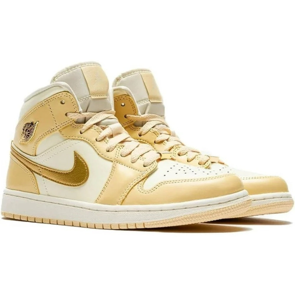 Nike Air Jordan Mid in Cream and Gold Sz 7 women