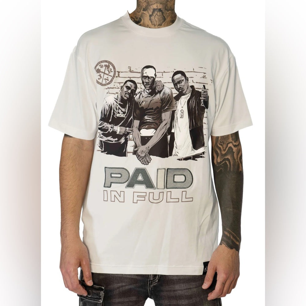 Sz Various Paid in full graphic tee white