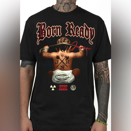 Born Ready graphic tee sz various black