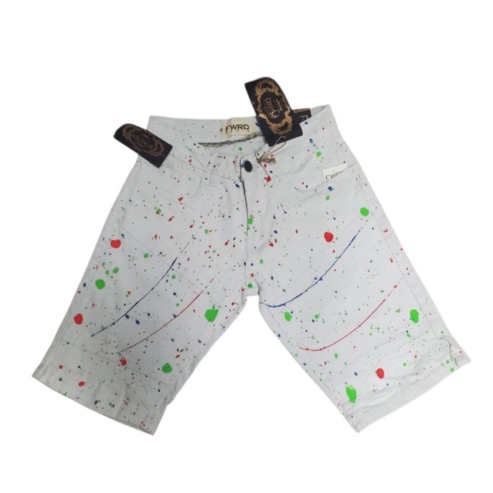 Sz Various Kids jean shorts paint splash
