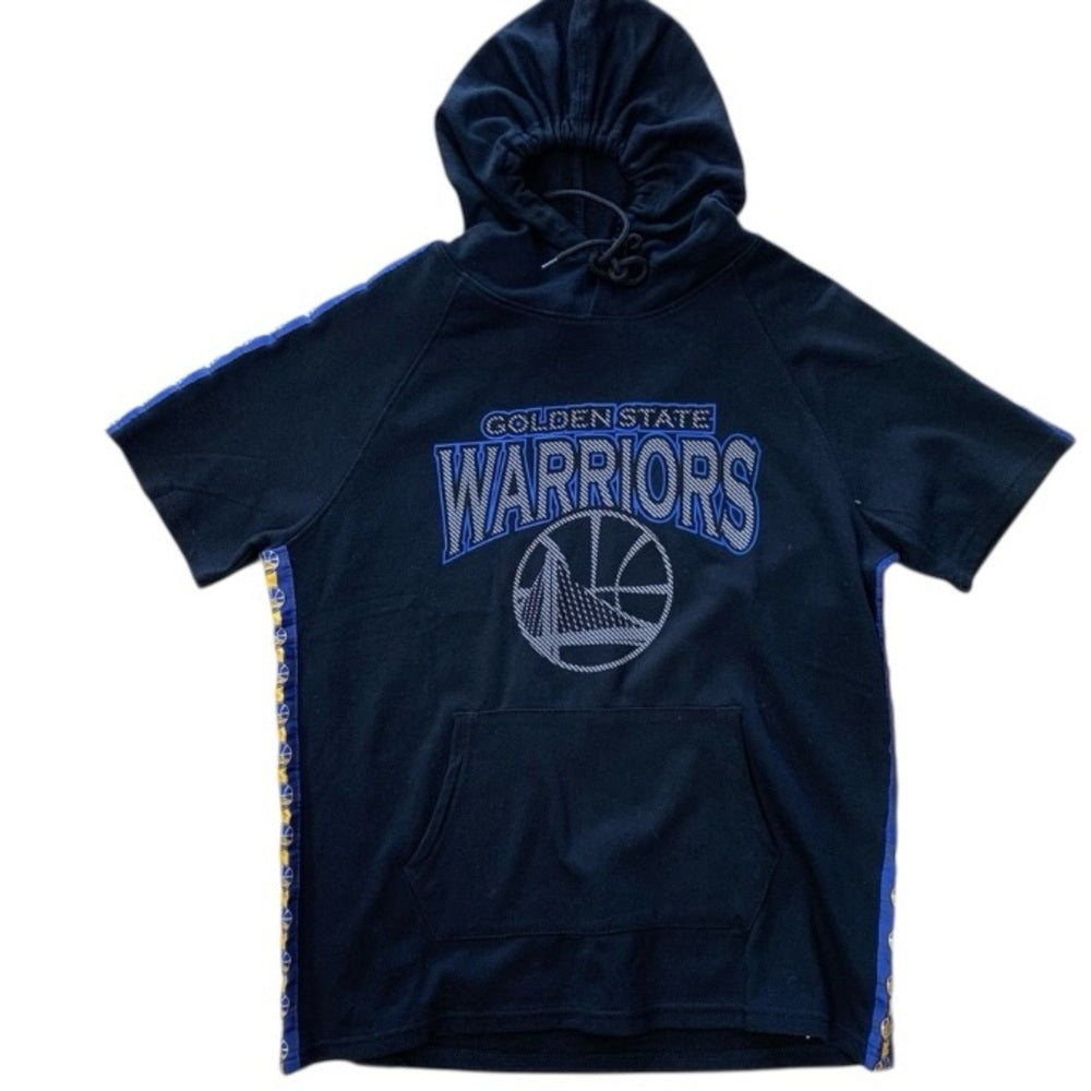Golden State Warriors Black Hoodie warm up sweatshirt Sz small