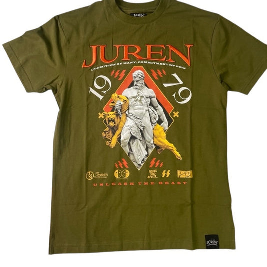 Juren brand graphic tee 2023 new release olive green