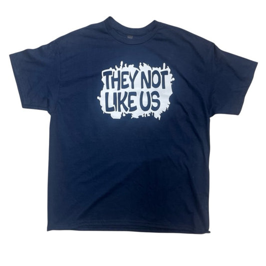 Navy Blue they not like us Graphic T-Shirt