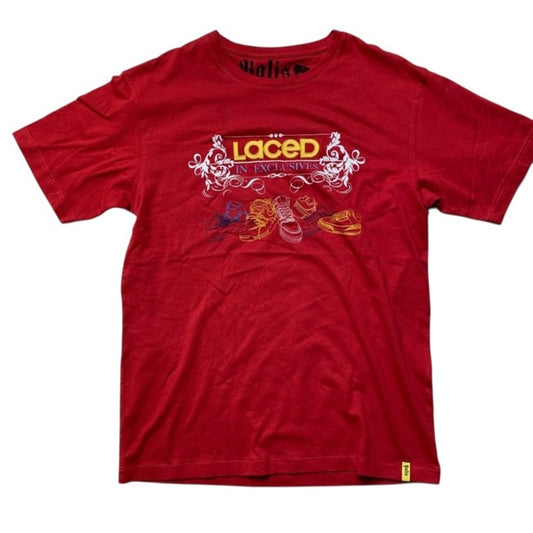 Sz large laced shoe shirt Sz large