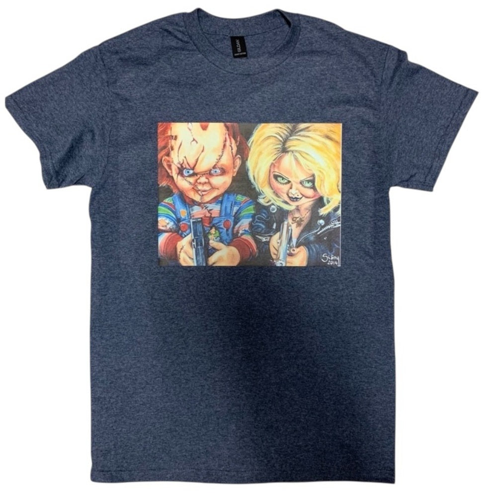 Custom Chucky graphic tee Sz various