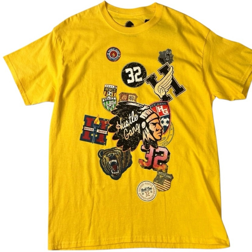 Sz large hustle gang graphic tee
