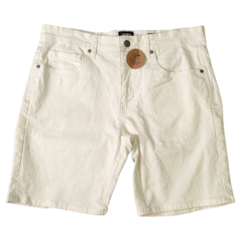 S various white cotton on shorts white