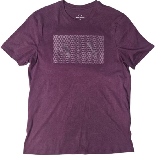 Armani Exchange Purple Short Sleeve Tee Sz small
