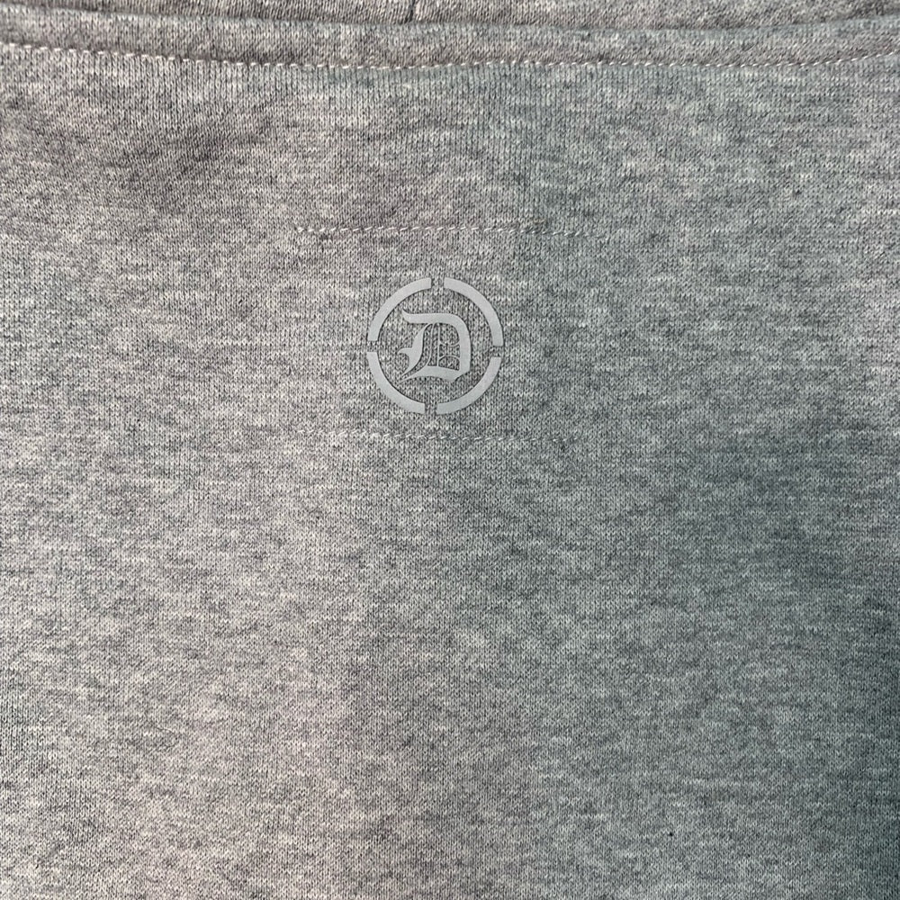 Doctrine logo hoodie Sz various gray superior quality