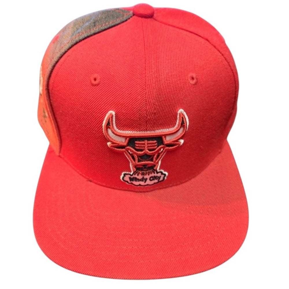 Sz 7 5/8 fitted Chicago Bulls Red cap
