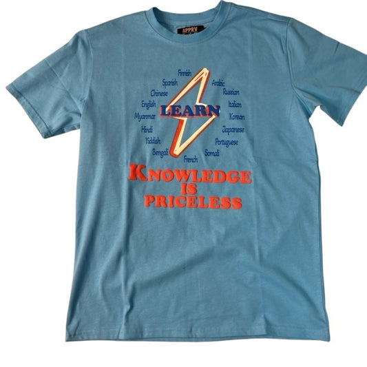 Knowledge is power tee sz various