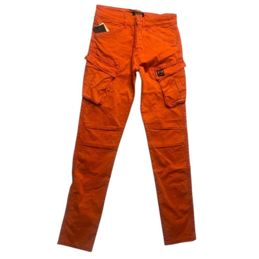 Sz Various orange cargos side pockets