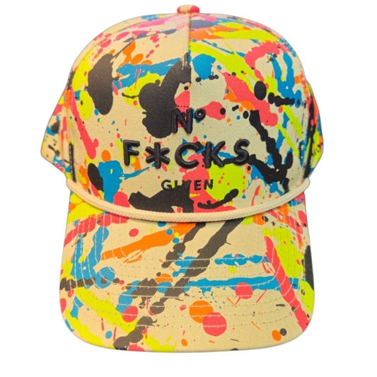 Colorful Graphic Cap no F given one size fits all