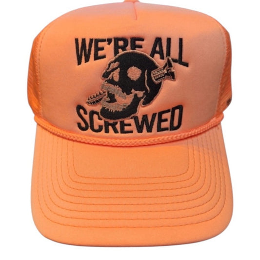 We’re all screwed pink Trucker SnapBack