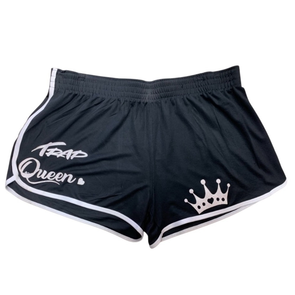 Black Women's Shorts trap queen custom designed