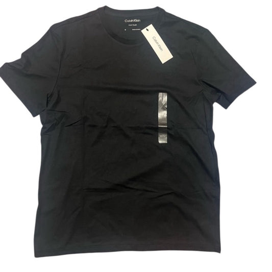 Calvin Klein Men's Black front logo T-Shirt