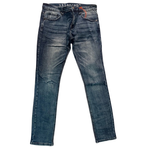 Sz 34 kilogram ripped demin blue jeans