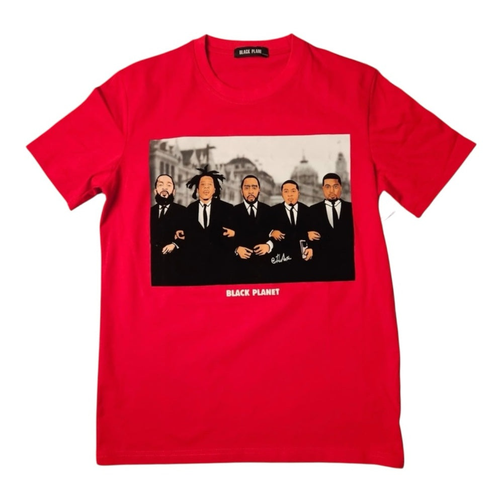 Black planet graphic tee sz various