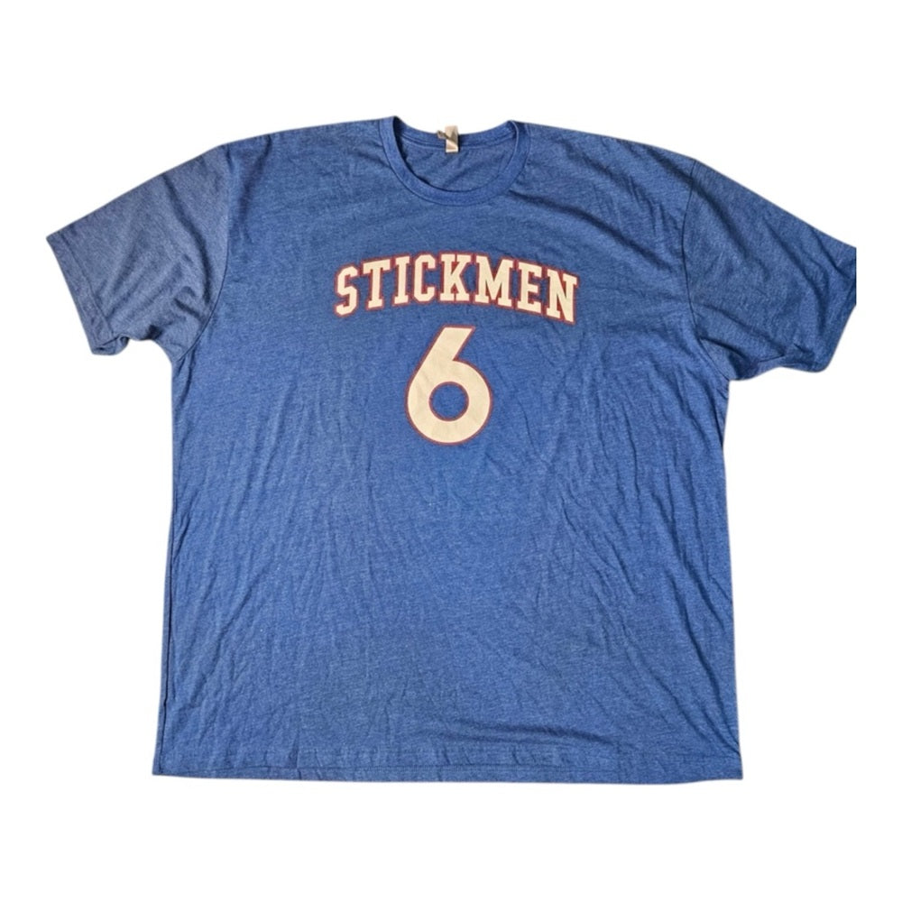 Sz 4 xl stickmen graphic tee blue