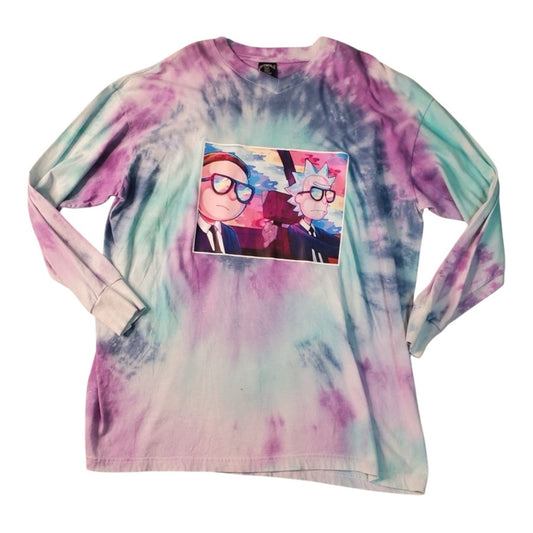 Sz 2xl tye dye Ricky morty longsleeve