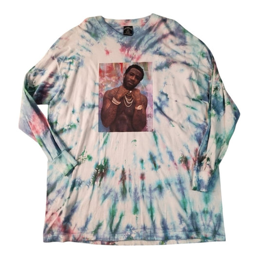 Sz 2xl gucci mane graphic longsleeve tyedye