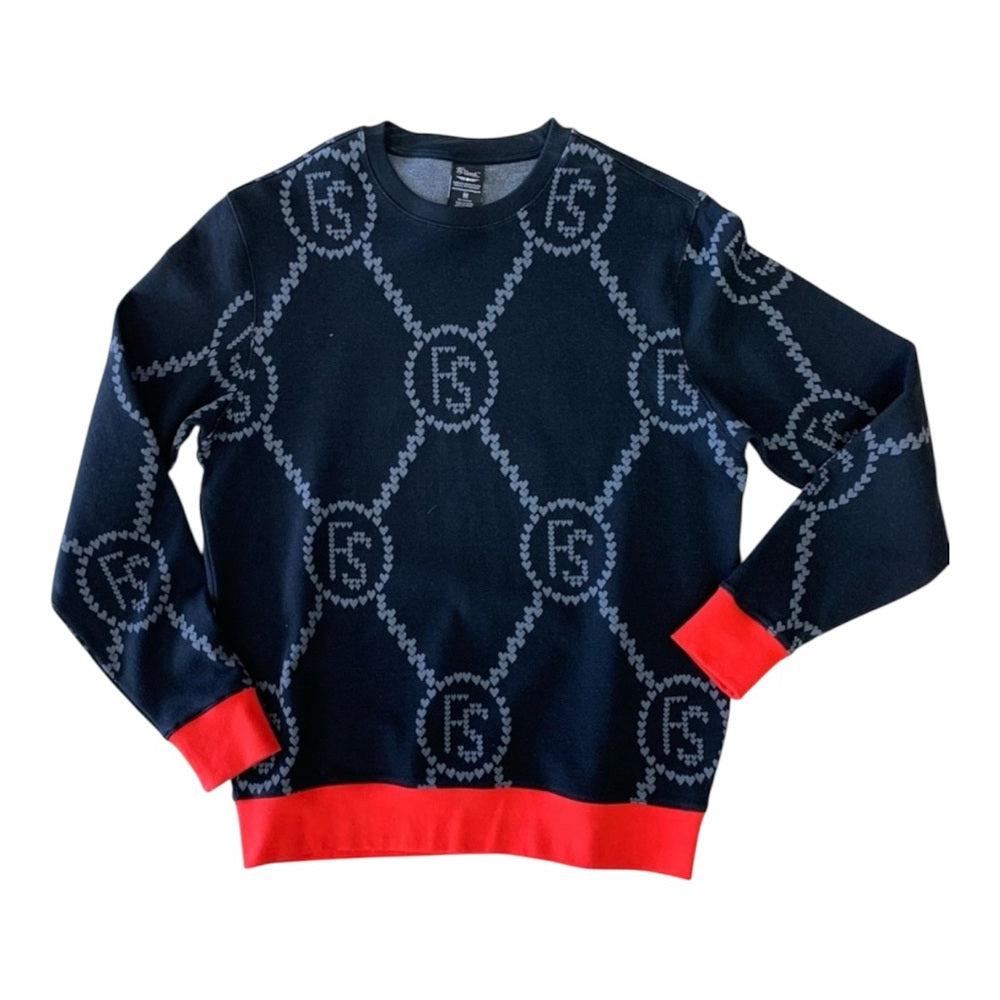 Stylish Black and Red Sweater