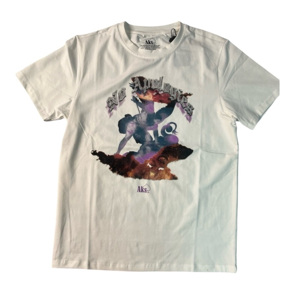 No apologies graphic tee sz various