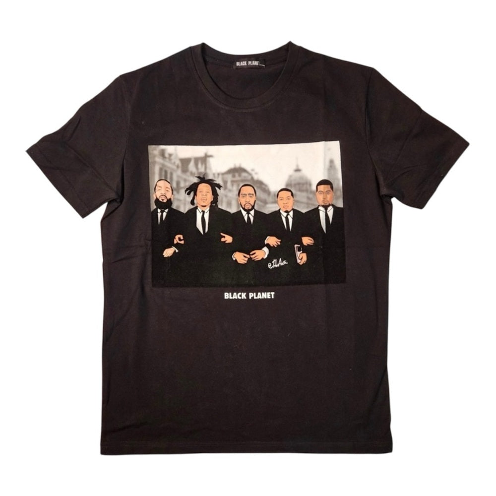 Black planet graphic tee sz various