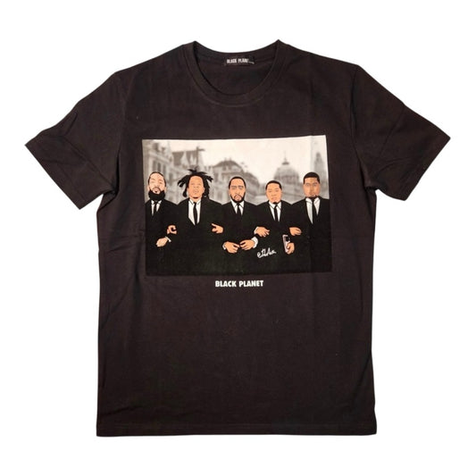 Black planet graphic tee sz various