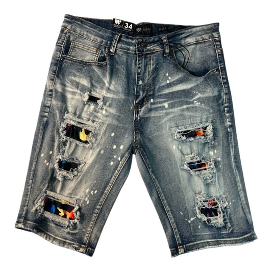 Sz Various ripped denim jean shorts