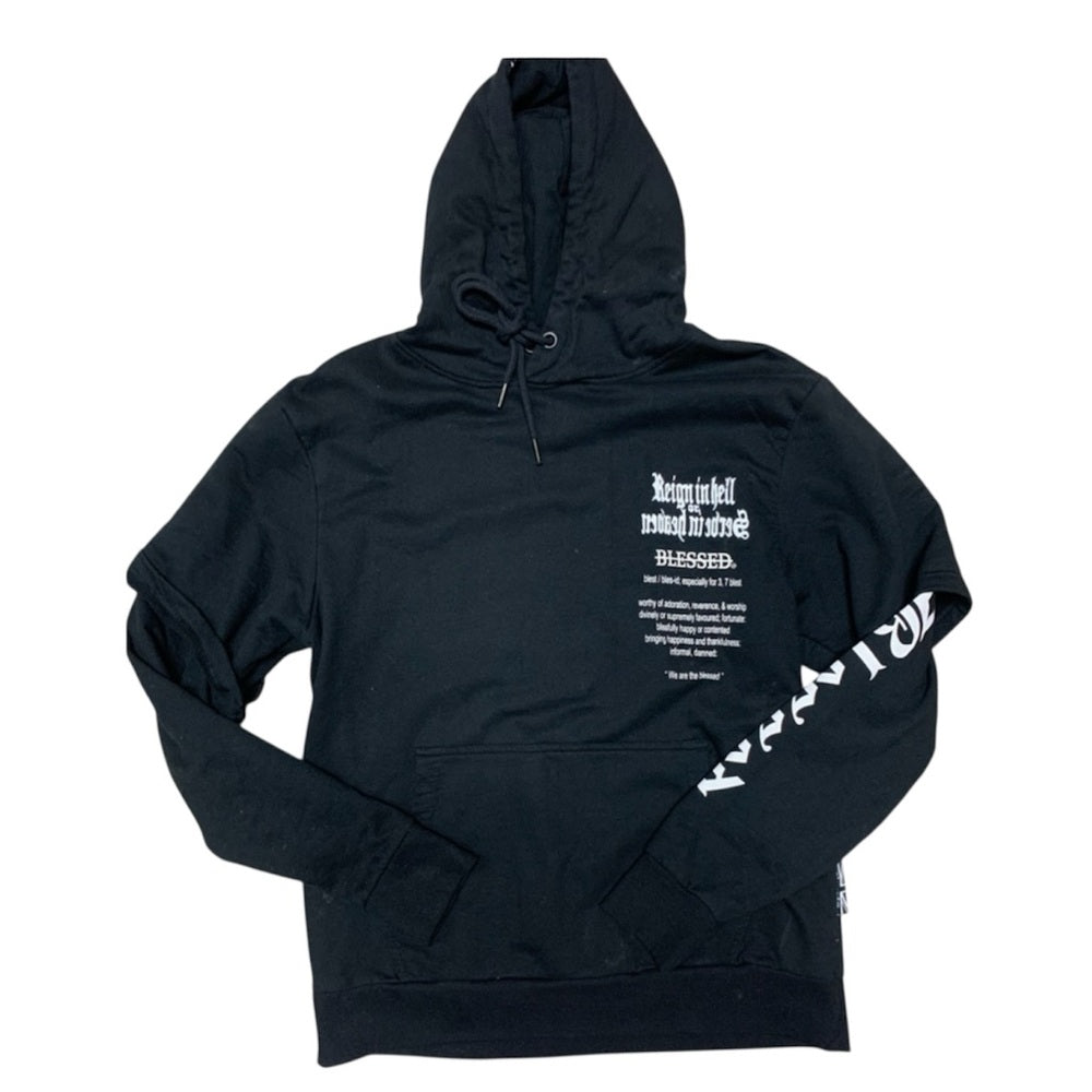 Black Graphic Hoodie