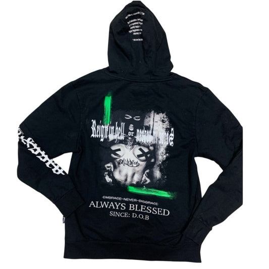 Black Graphic Hoodie