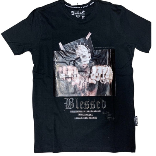 Blessed graphic tee Sz medium black