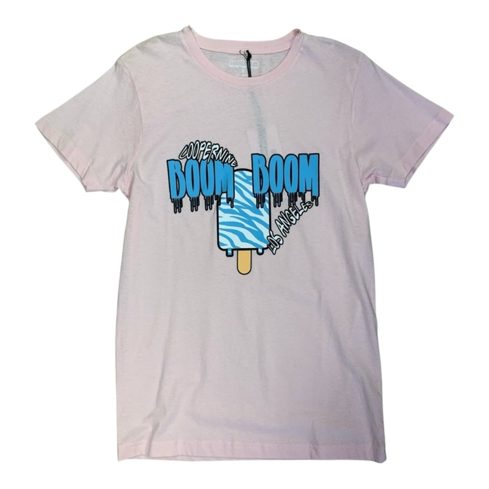 Cooper Nine Pink Graphic Tee Sz small