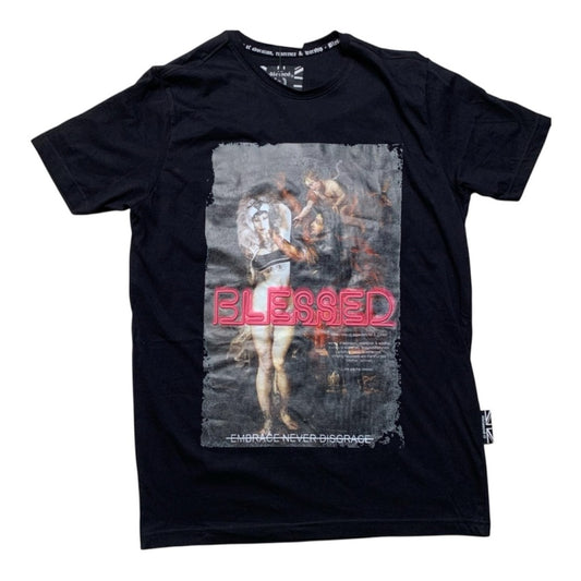 Black graphic tee Sz M blessed brand