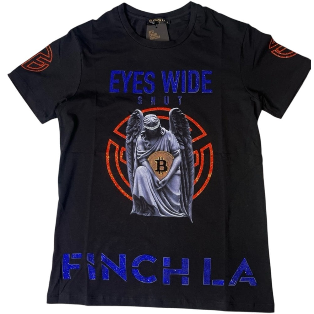 Eyes wide shut rhymestone tee Sz Various