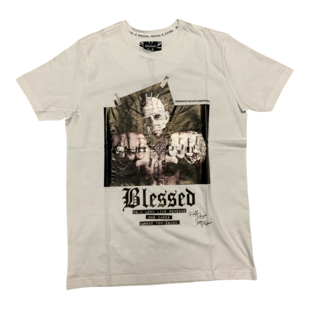 Blessed Graphic White T-Shirt Sz medium